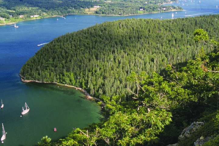 Aerial photo of Northeast Harbor, Maine